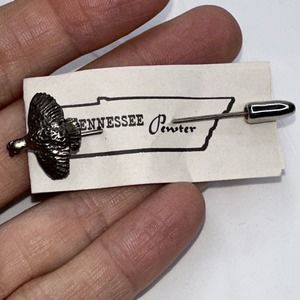 Tennessee Pewter Stick Pin Bird in FLight Duck Goose New